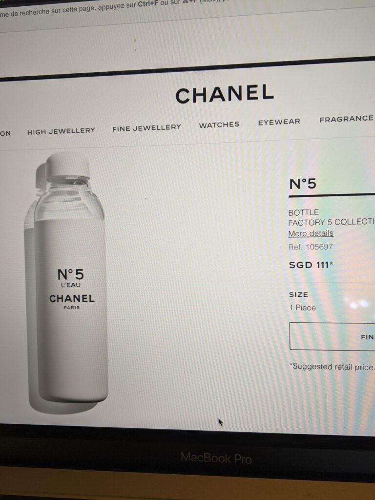 Chanel FACTORY 5 product page